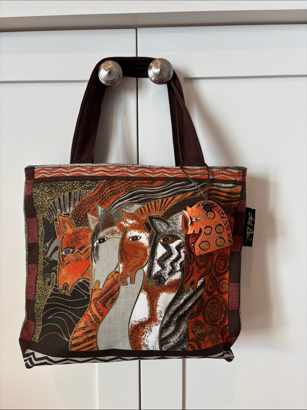 Laurel Burch “Wild Horses” Canvas Tote 🐴